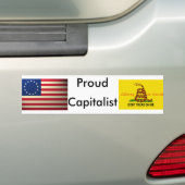 revolutionair-oorlogsvlag, treadonme kopie, Proud, Bumpersticker (Op auto)