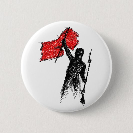Revolutionair! Ronde Button 5,7 Cm (Voorkant)