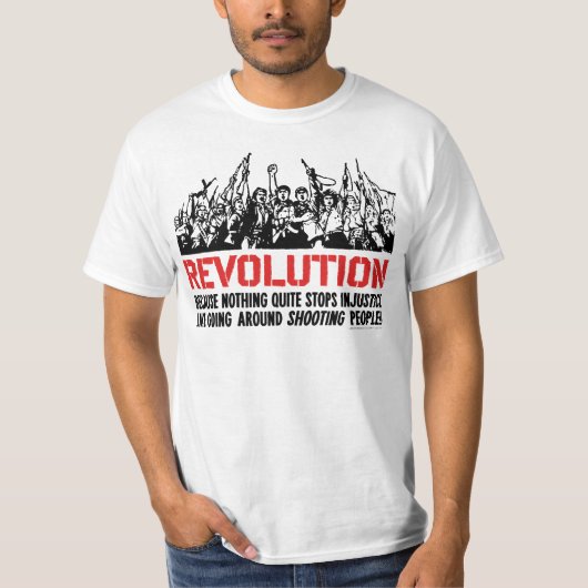 Revolutionair Satire T-shirt (Voorkant)