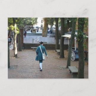 Revolutionair soldaat in Boston, MA Briefkaart