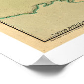 Revolutionaire Boston Map 1776 Poster (Hoek)