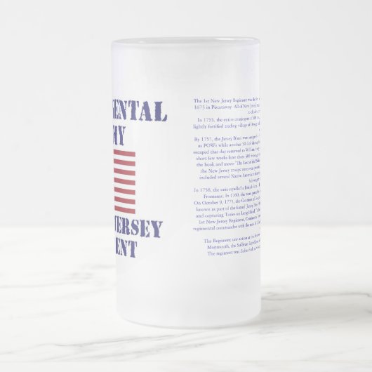 Revolutionaire Eerste Oorlog New Jersey Regiment G Matglas Bierpul (Center)