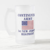 Revolutionaire Eerste Oorlog New Jersey Regiment G Matglas Bierpul (Links)