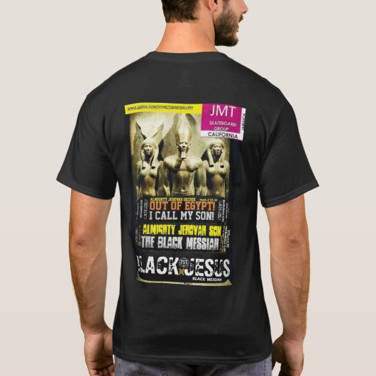 REVOLUTIONAIRE JAMAICANS Basic Donker T-shirt (Achterkant)