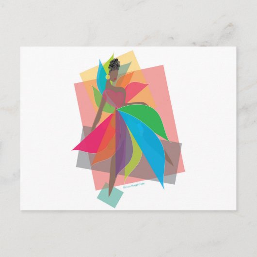 Revolutionaire liefde briefkaart (Voorkant)