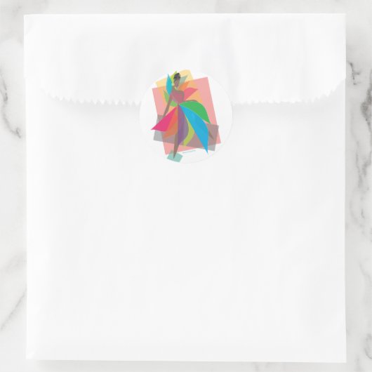 Revolutionaire Liefde Ronde Sticker (Tas)