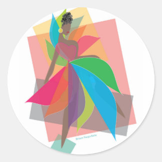 Revolutionaire Liefde Ronde Sticker