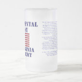 Revolutionaire Oorlog 1st Virginia Regiment Glass Matglas Bierpul (Center)