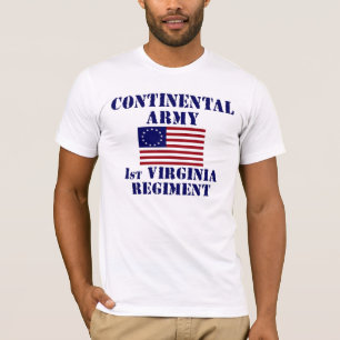 Revolutionaire Oorlog 1st Virginia Regiment T-shir T-shirt