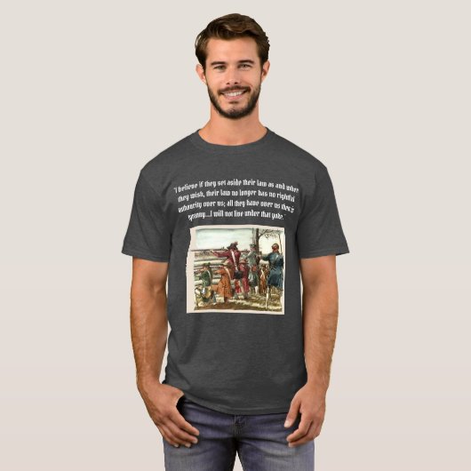 Revolutionaire Oorlog Amerikaanse Revolutionaire V T-shirt (Voorkant volledig)
