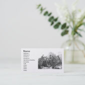 Revolutionaire Oorlog Molly Pitcher Cannon Busines Visitekaartje (Staand voorkant)