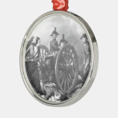Revolutionaire Oorlog Molly Pitcher Cannon Ornamen Metalen Ornament (Links)