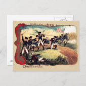 Revolutionaire Oorlog Slag Amerikaanse vlag Briefkaart (Voorkant / Achterkant)