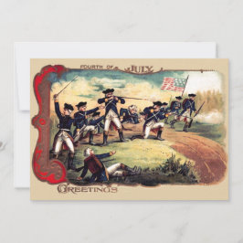 Revolutionaire Oorlog Slag Amerikaanse Vlag Kaart