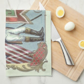 Revolutionaire Oorlog Soldaat Amerikaanse Vlag Hoo Theedoek (Quarter Fold)