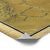 Revolutionaire Oorlogskaart van Boston Harbour 177 Poster (Hoek)