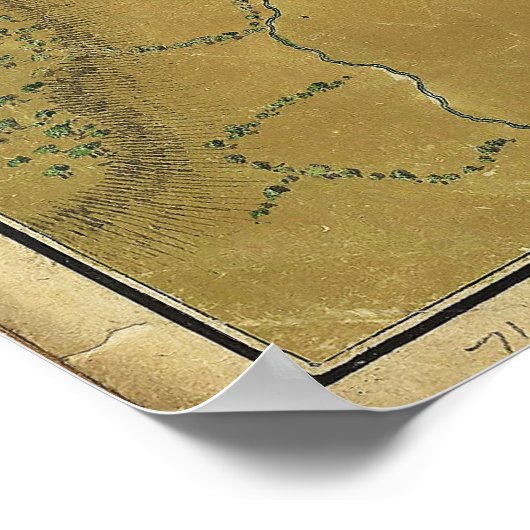 Revolutionaire Oorlogskaart van Boston Harbour 177 Poster (Hoek)