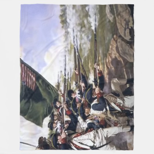 REVOLUTIONAIRE OORLOGSSTRIJD FLEECE DEKEN (Voorkant)