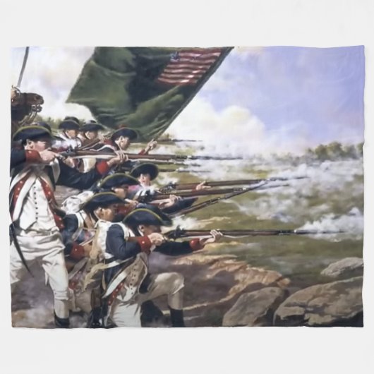 REVOLUTIONAIRE OORLOGSSTRIJD FLEECE DEKEN (Voorkant (Horizontaal))