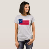 Revolutionaire Oorlogsstrijd in Bennington Amerika T-shirt (Voorkant volledig)