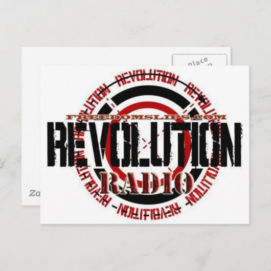 Revolutionaire radio briefkaart (Voorkant / Achterkant)