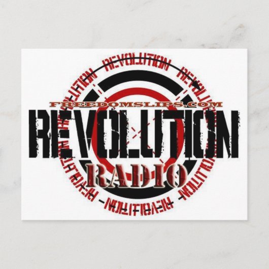 Revolutionaire radio briefkaart (Voorkant)