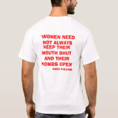 Revolutionaire vrouw/Goldman T-shirt (Achterkant)