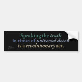 Revolutionaire Waarheid Bumpersticker (Voorkant)