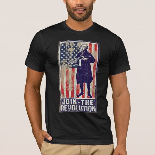Revolutionaire Washington T-shirt (Voorkant)