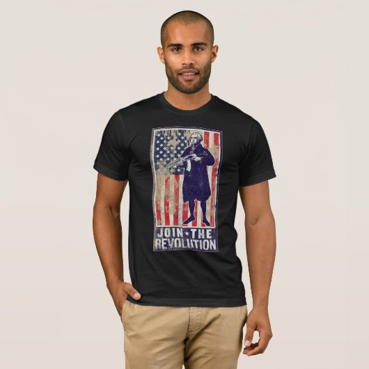Revolutionaire Washington T-shirt (Voorkant volledig)