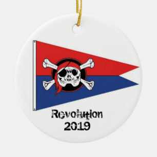 Revolutionaire zailing keramisch ornament