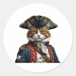 Revolutionary Catitude – 4 juli Sticker voor katte