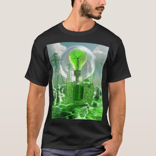 Revolutionerende energie: waterstof- en CO2-oploss T-shirt (Voorkant)
