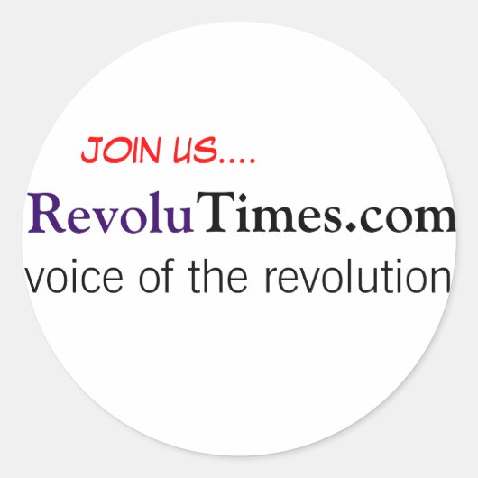 RevoluWear Ronde Sticker (Voorkant)