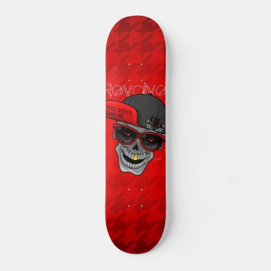 Revolve (uw koeler dan ik) Red Persoonlijk Skateboard (Voorkant)