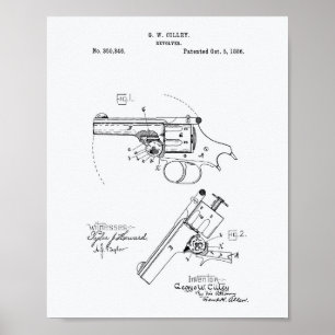 Revolver 1886 Whitepaper over patenten Poster