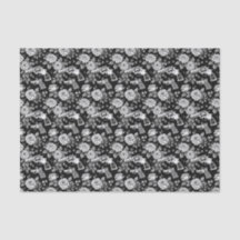  Revolver Floral Illustration Zwart Wit