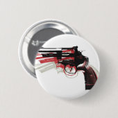 Revolver op wit ronde button 5,7 cm (Voorkant /achterkant)