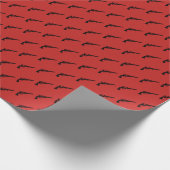 Revolver Tiled Red Cadeaupapier (Hoek)