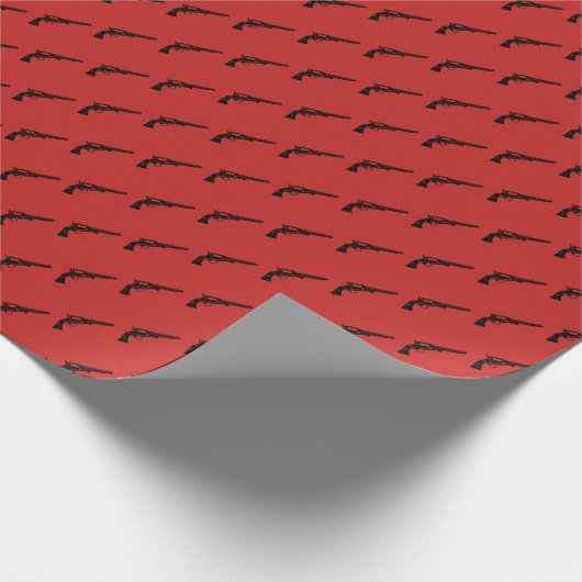 Revolver Tiled Red Cadeaupapier (Hoek)