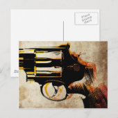 Revolver Trigger Briefkaart (Voorkant / Achterkant)