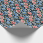  revolverbloem met kant en bloemetjes cadeaupapier (Hoek)