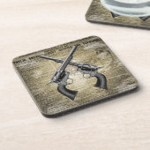  revolvers bier onderzetter (Linkerzijde)