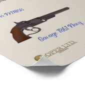 Revolvers uit de burgeroorlog poster (Hoek)