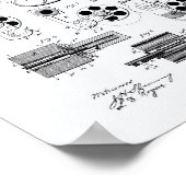 Revolving Fire Arm 1881 Patent Art - Witboek Poster (Hoek)