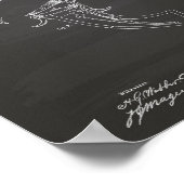 Revolving Fire arms 1866 Patent Art - Chalkboard Poster (Hoek)