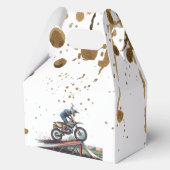Revved Up Racer: Verjaardag motorfiets Bash Bedankdoosjes (Voorkant)