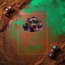 Revved Up & Ready to Roll! Monster Truck Verjaarda