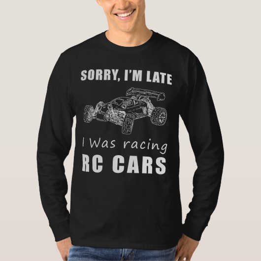 Revved Up Spijt: RC Car Racer Excuses T-shirt (Voorkant)