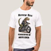 Revvin' Rex Dinosaurus T-shirt (Voorkant)